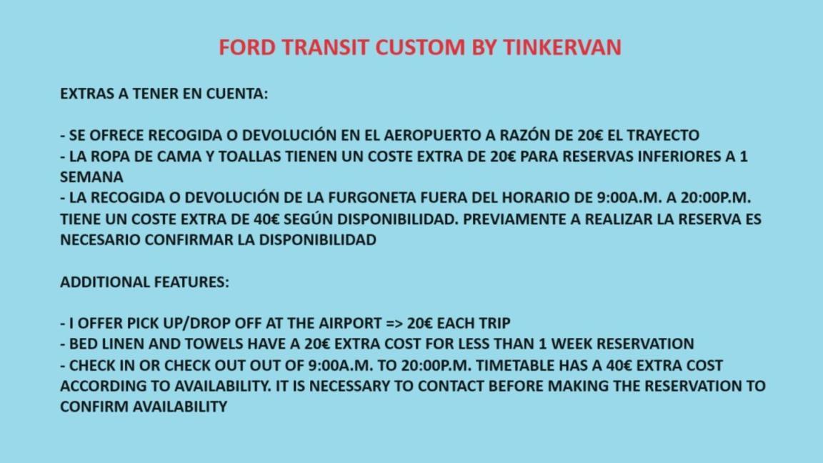 Ford Transit Custom Camper Hotel Palma de Mallorca Luaran gambar